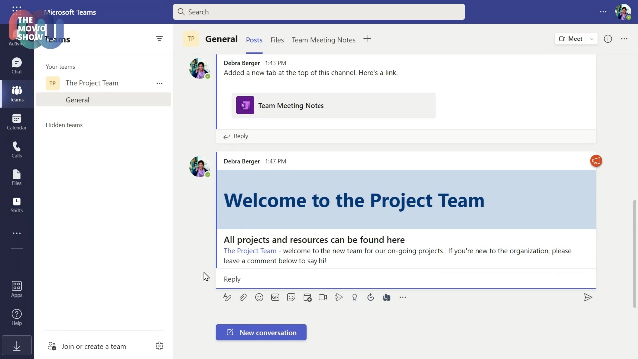 How to Setup Team Channel for Projects
